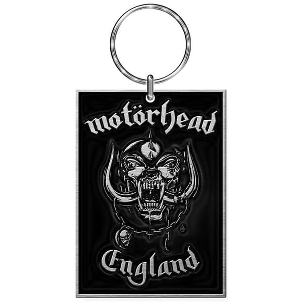 Motorhead Keychain: England (Enamel In-fill)