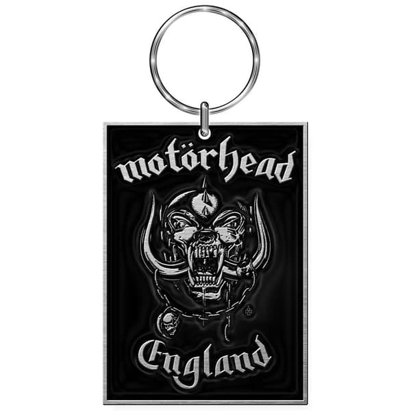 Motorhead Keychain: England (Enamel In-fill)