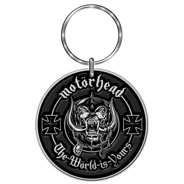 Motorhead Keychain: The World Is Yours (Enamel In-fill)