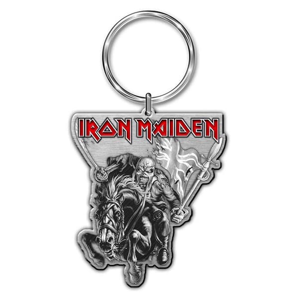 Iron Maiden Keychain: Maiden England (Enamel In-fill)