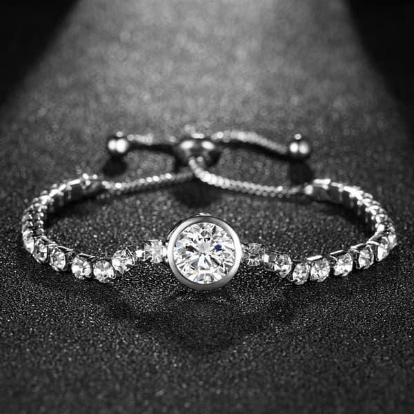 Smukt armbånd med zirkon luksus gave 18k forgyldning