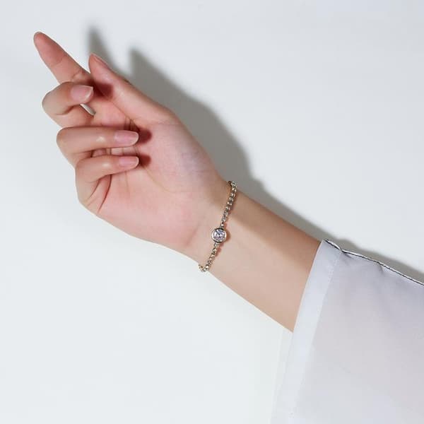 Smukt armbånd med zirkon luksus gave 18k forgyldning