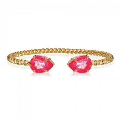 Caroline Svedbom - Armband Mini Drop Guld Royal Red Delite