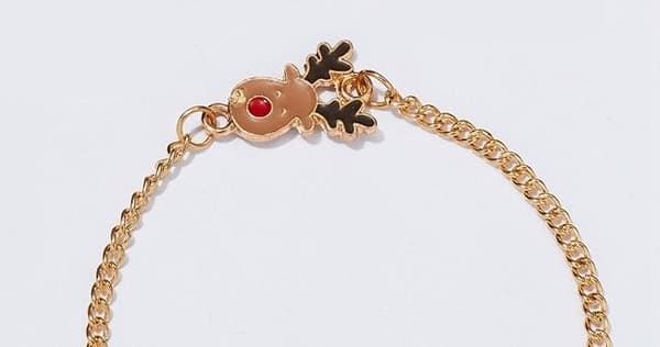 Vakkert morsomt armbånd Pure Christmas Rudolph med den røde skyen