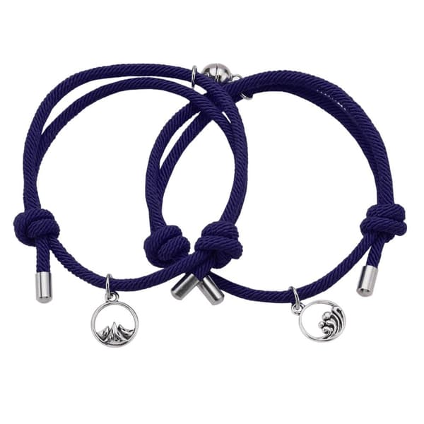 Pararmbånd med Magnet - Blå