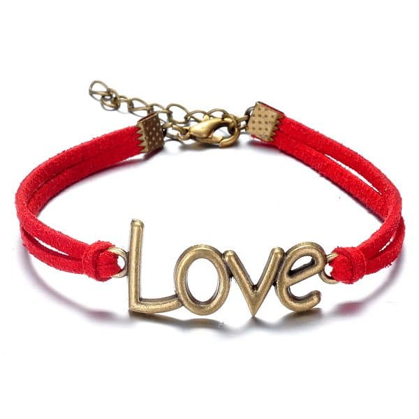 Armband Love Röd
