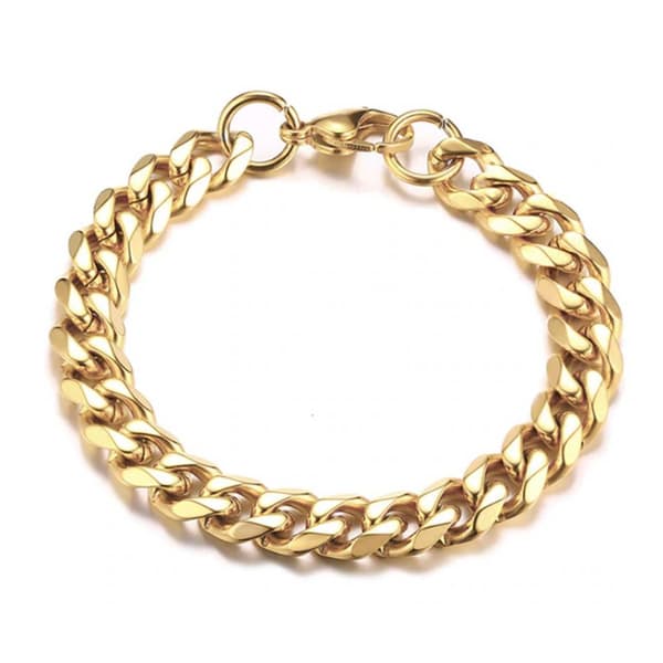 Pansarlänk Armband Kedjearmband Guld 11,5mm