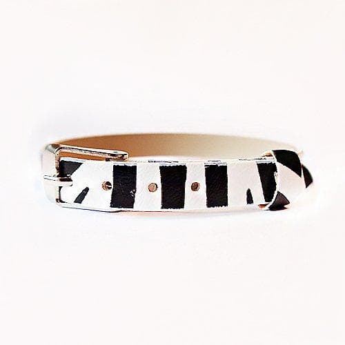 Armband till Namnarmband Zebrafärgad - Busy Lizzie