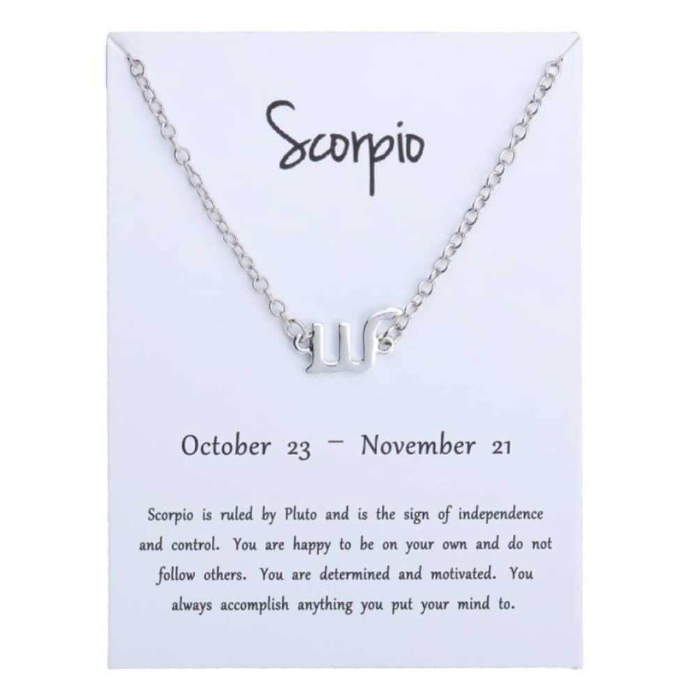 Gåvoarmband Stjärntecken Skorpionen Scorpio Armband Silver
