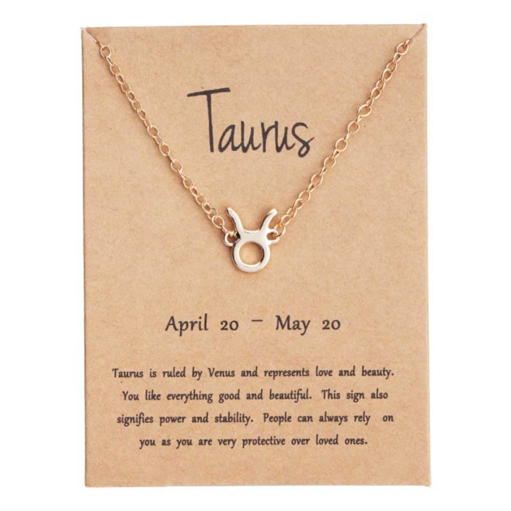 Gåvoarmband Stjärntecken Oxen Taurus Armband Guld