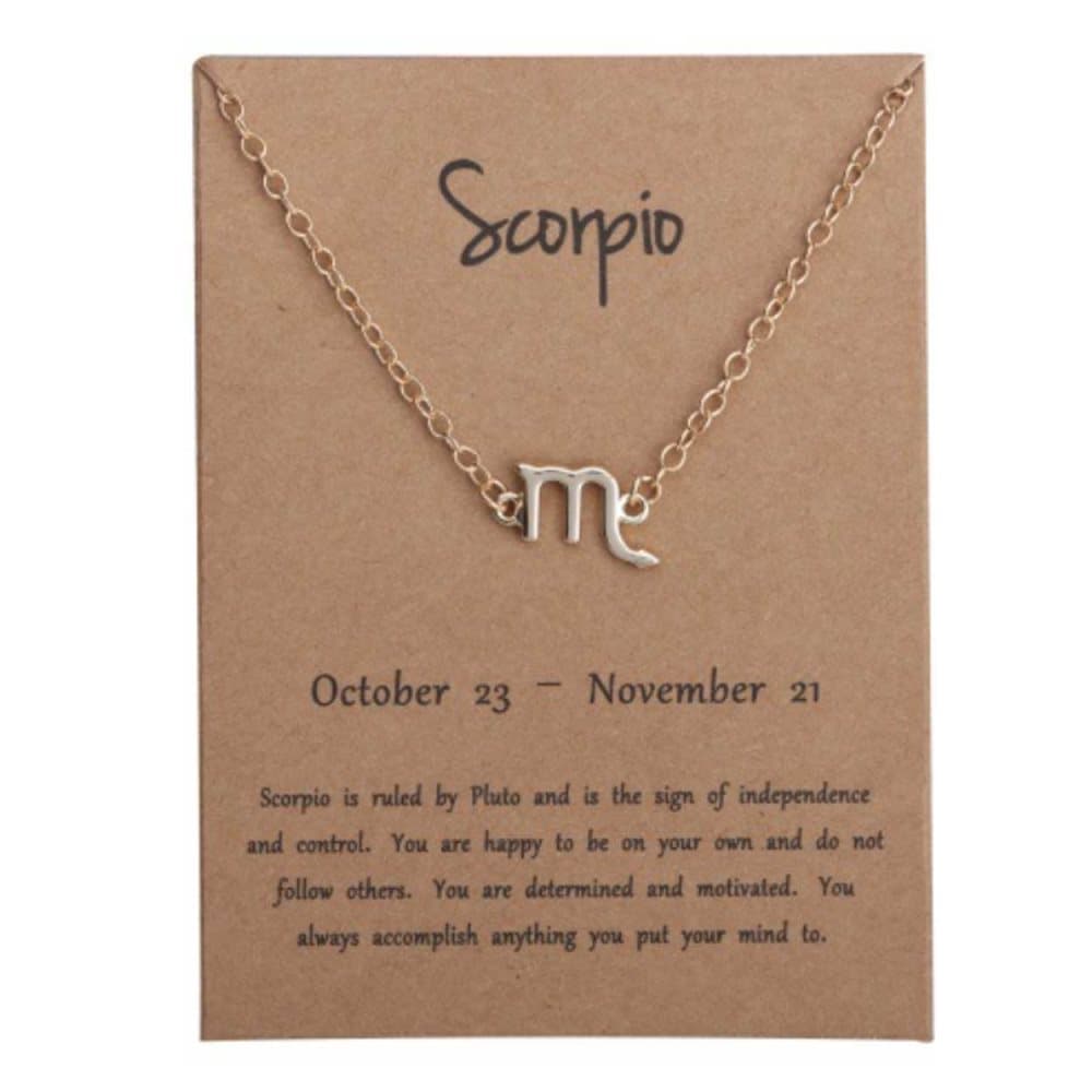 Gåvoarmband Stjärntecken Skorpionen Scorpio Armband Guld