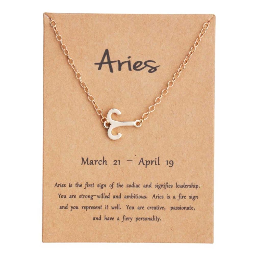 Gåvoarmband Stjärntecken Väduren Aries Armband Guld