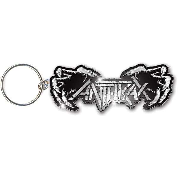 Anthrax Keychain: Death Hands (Enamel In-fill)