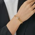 Miniatyrbild 3 av 5: Lyxigt 18K guldpläterat armband med zircon kuber Hip hop