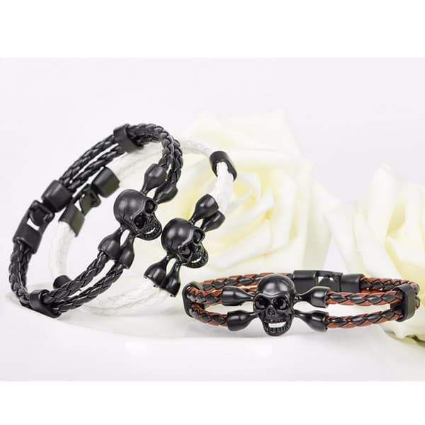 Stilsäkert Slittåligt Rockigt Döskalle Skull Armband