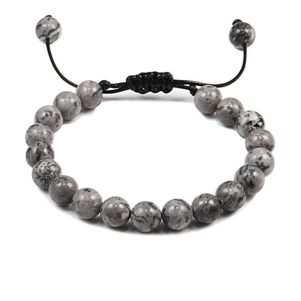 Stilrent Slittåligt Stenkulors Armband