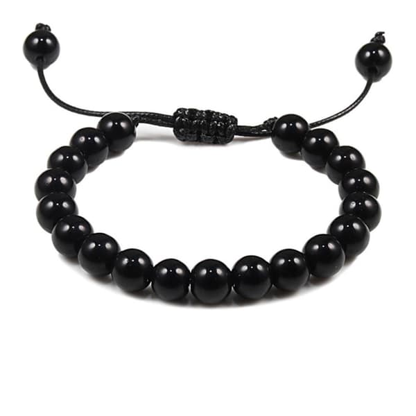 Stilrent Slittåligt Stenkulors Armband