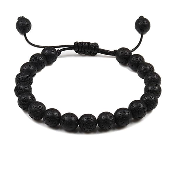 Stilrent Slittåligt Stenkulors Armband
