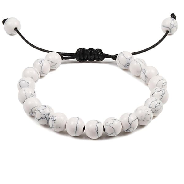 Stilrent Slittåligt Stenkulors Armband