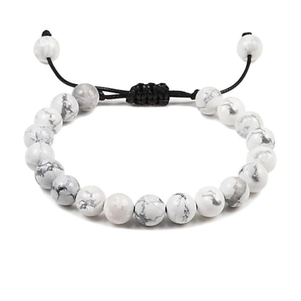 Stilrent Slittåligt Stenkulors Armband