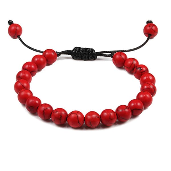 Stilrent Slittåligt Stenkulors Armband