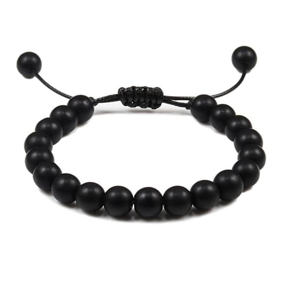 Stilrent Slittåligt Stenkulors Armband