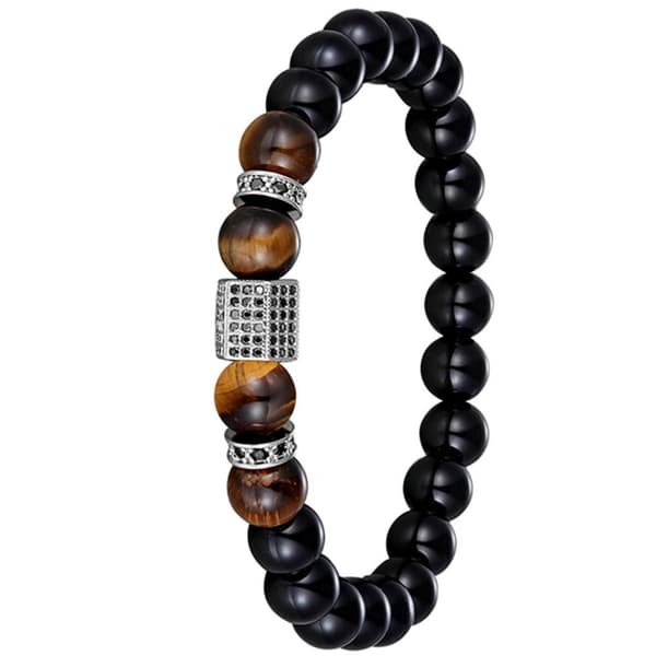 Slittåligt Stilrent Kularmband (Tiger Eye)