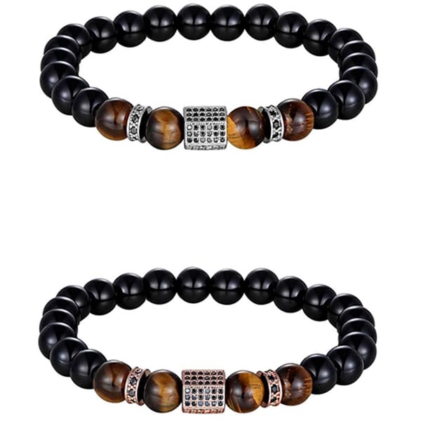 Slittåligt Stilrent Kularmband (Tiger Eye)