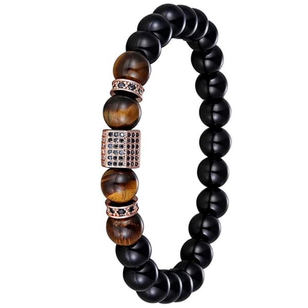 Slittåligt Stilrent Kularmband (Tiger Eye)