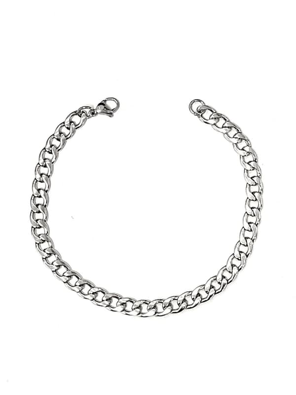 Pansarlänk armband i Stål som håller färgen livet ut! 5mm bred, 19 cm lång