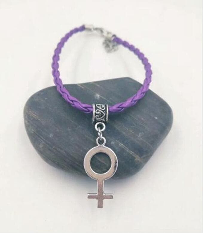 Armband Feminist Lila Feminism Kvinnosymbol Venus