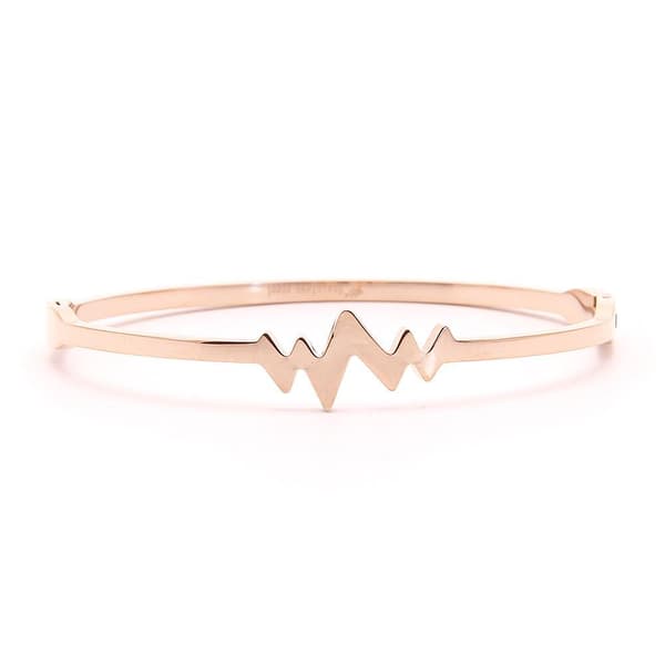 Armband Heartbeat Link Solid - Rosa Guld
