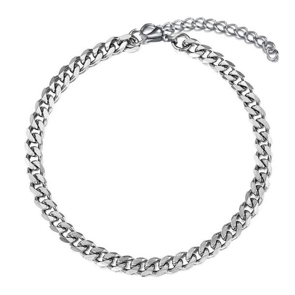 Justerbar Pansanlänk Kedjearmband Silver Kedja 5mm