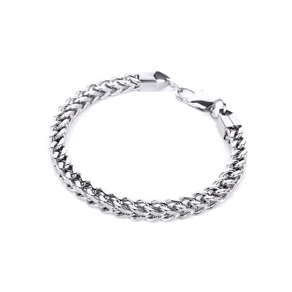 Luksuriøst titan armbånd for menn punk + halskjede Bracelet