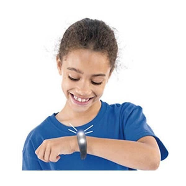 Luminöst armbandsband i silikon - EUROWEB - Festartikel i färg - Orange - 2 mini-LED-lampor