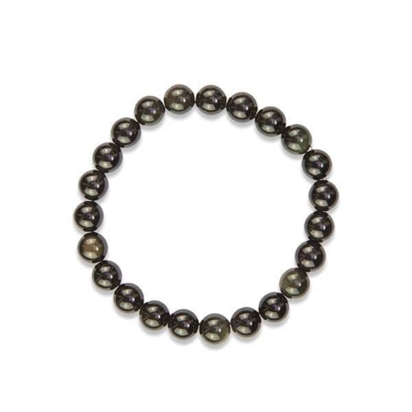 Armband - Svart Agat - 19cm - Unisex - Naturlig Sten - Litterapi