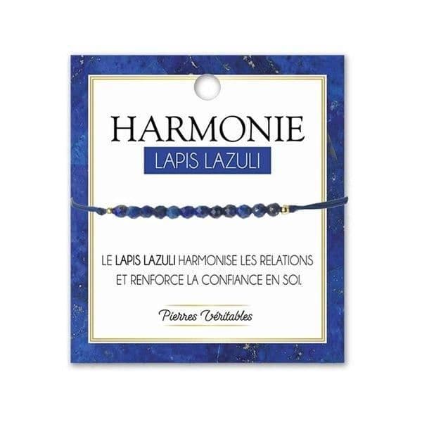 Armband - Lapis Lazuli - Kvinna - Naturlig sten - 24 cm max - Blå