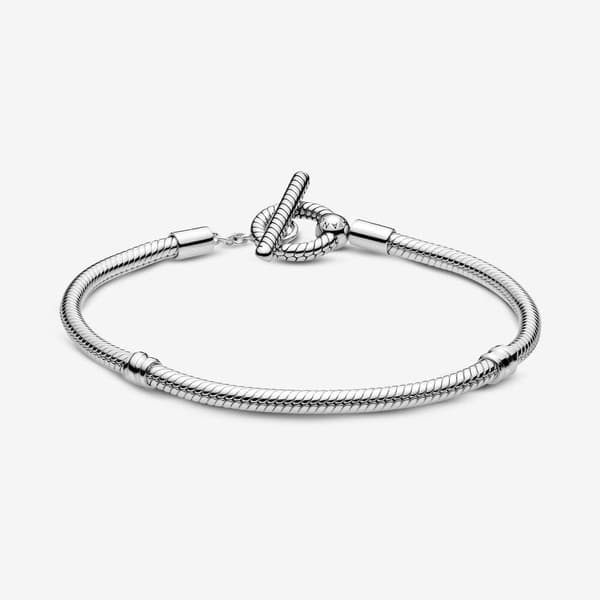 Pandora 599082C00-19 hetkeä T-Bar Snake Chain Rannekoru