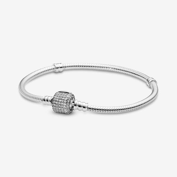 Pandora 590723-17 Sterling silver signature lukitushihna