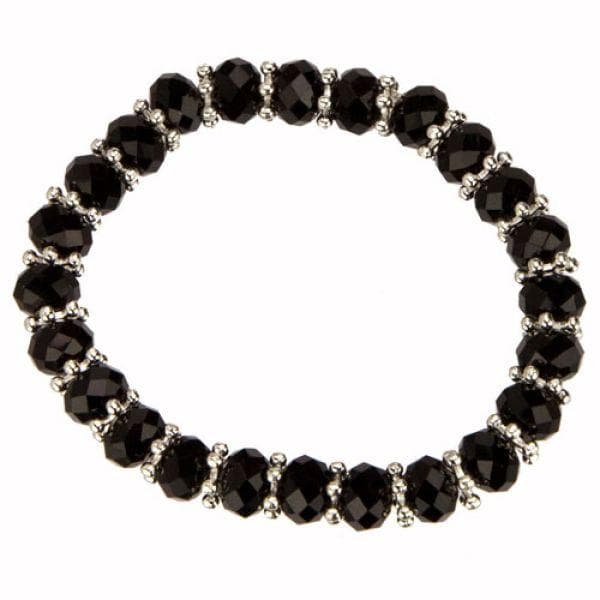 Pärlarmband / Armband med Glaspärlor / Glas Pärlor - Svart