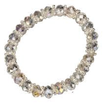 Pärlarmband / Armband med Glaspärlor / Glas Pärlor - Vit