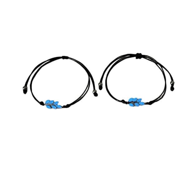 Luminous Leaf Armbånd 2-Pack Sort