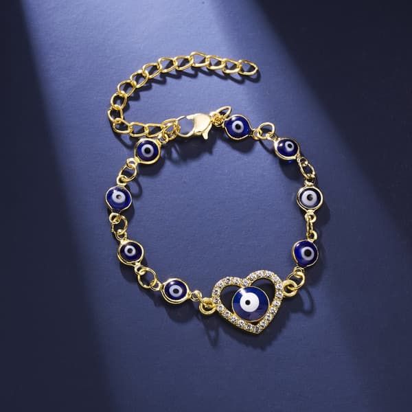 INF Onde øye armbånd Gull