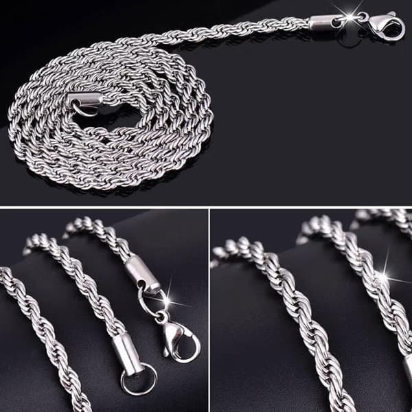 Cordell Länk halsband i stål som håller färgen livet ut