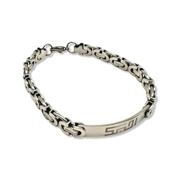 Armbånd med tekst ''Bahebak'' arabisk gave til man stål