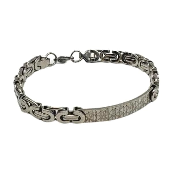 Stainless steel bracelet for men with a cool pattern