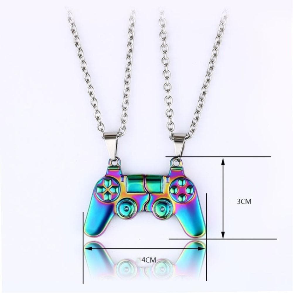 Magnetisk Game Controller Handkontroll Halsband Par Present - Olja