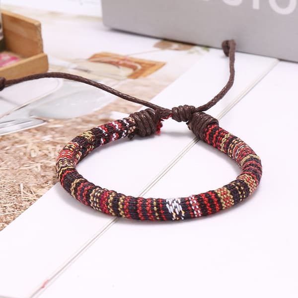 INF Flettet armbånd i Bohemia Style MultiColor