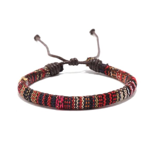 INF Flettet armbånd i Bohemia Style MultiColor