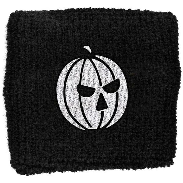 Helloween Pumpkin Wristband Black/White One Size